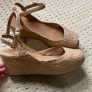 Pons Quintana tan woven leather sandals size 38